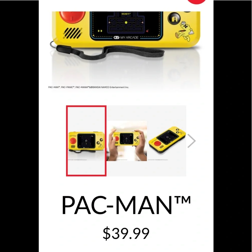 Mr PAC-MAN Pocket Player My Arcade +4 AAA Games Included PAC PANIC PAC MANIA